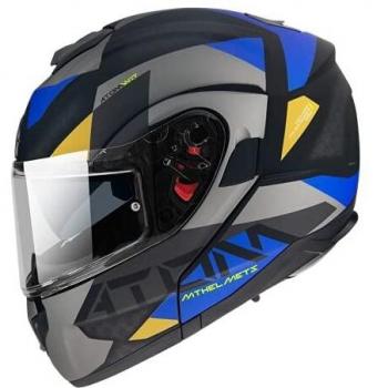 Casco Convertible para Moto HOMOLOGADO CEE DE LA Marca Atom SV W17 A2 Gris Mate M