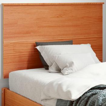 Cabecero de Cama Madera Maciza de Pino Marrón Cera 90 cm