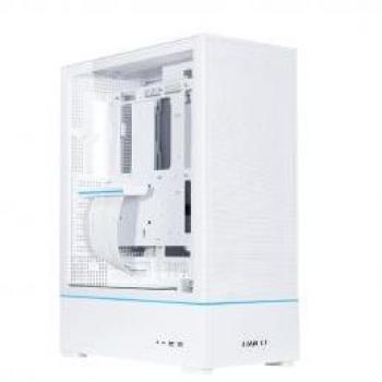 Torre ATX Lian Li Lancool SUP01 White - Caja ATX, color blanco, diseño moderno, soporte para múltiples ventiladores, panel frontal de malla para mejor flujo de aire, espacio para tarjetas gráficas largas, gestión de cables
