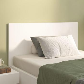 Cabecero para cama blanca 120x1,5x80 cm madera contrachapada multicapa