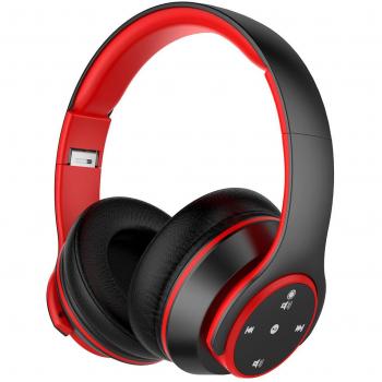 Auriculares Bluetooth de Diadema Inalámbricos de NickSea, Auriculares Plegables con Botones Táctiles Cascos Bluetooth con Sonido Hi-Fi Estéreo 20H Reproducción de Música con Orejeras Suave