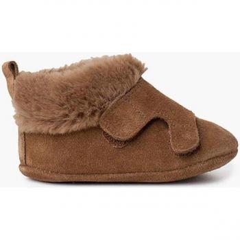 Botas de bebé niño de piel serraje con cierre adherente