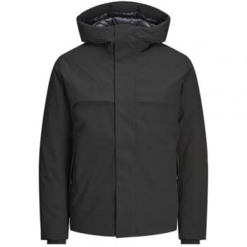 Jack & Jones Men's Black Wave Hooded Softshell Jacket Size S