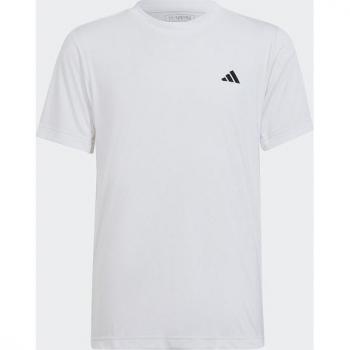 Camiseta Adidas Club para Niño de Manga Corta en Color Blanco - Talla 164