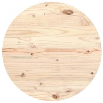 vidaXL Table Top Ø60x2.5 cm Solid Wood Pine