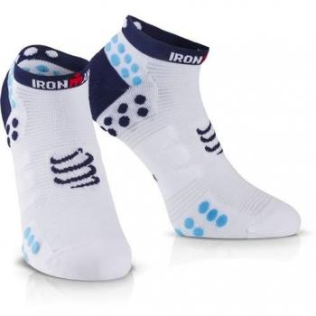 Compressport Calcetines ProRacing V3.0 Run Lo Ironman 2017 Azul - T4