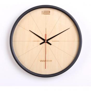 ZHGI Reloj de pared del nórdico, dormitorio creativo reloj, reloj, reloj de pared tranquila minimalista sala de estar moderna, arte de reloj de pared de 12 pulgadas,B