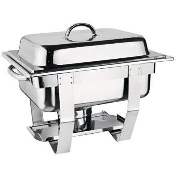 Chafing Dish GN 1/2 Inox Olympia - Capacidad 3,7 L, Incluye Bandeja de Agua y Alimentos
