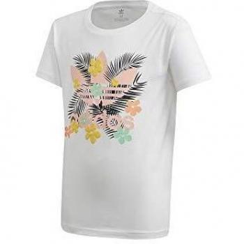 adidas tee T-Shirt, Niñas, White/Multicolor, 910Y