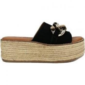 Chika10 Leather BONNA 13 Alpargatas de Plataforma Negro/Black