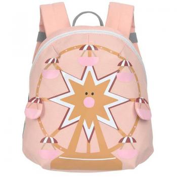 Mochila Infantil LÄSSIG Tiny Drivers Rueda de la Fortuna Rosa