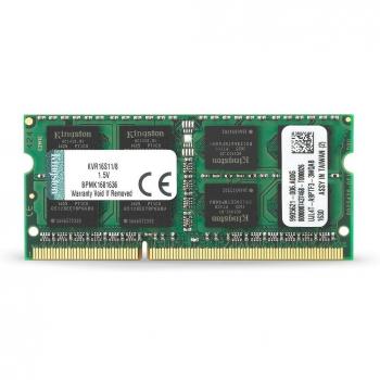Kingston ValueRAM 8GB 1600MT/s DDR3 Non-ECC CL11 SODIMM 1.5V KVR16S11/8 Laptop Memory