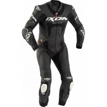 Ixon Mono de Cuero Jackal Negro - Traje de cuero de motocicleta de una pieza, color negro, talla 2XL