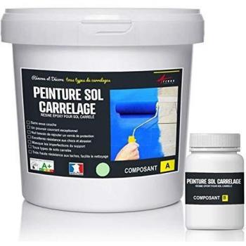 Pintura Epoxi para Suelo de Baldosas ARCAPOXY - 2.5 kg (hasta 12.5 m² en 2 capas) RAL 6019 Verde Blanco - ARCANE INDUSTRIES