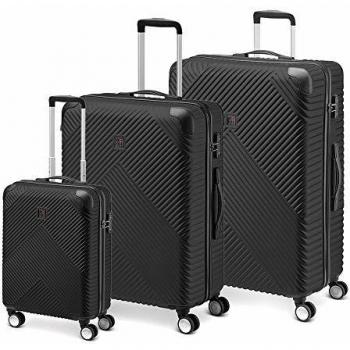 MODO by Roncato Set De 3 Maletas Rigida 4 Ruedas Pandora, 106 70 39 Lt - 76,5x51,5x29 65,5x46,5x25 55x40x20 cm, Ligero Organización Interna Cierre TSA, Garantia 2 Anos