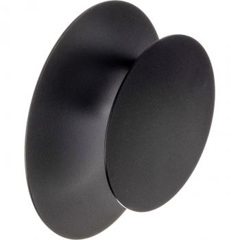 Aplique de pared empotrado Emibig Lighting Circle, redondo, negro, 1x G9