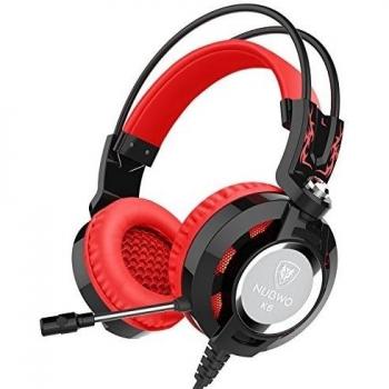 Auriculares, Nubwo K6 sobre el oído estéreo del juego de auriculares con micrófono, Audiófilo Nivel auriculares estéreo con USB 2.0