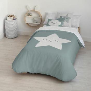Funda Nórdica Kids&Cotton Nadir Azul 175 Hilos 180 x 220 cm y 180 x 240 cm