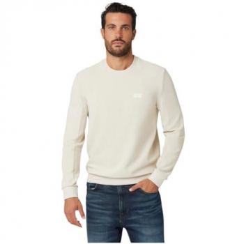 Tech Stretch Label-Badge Sweatshirt - Beige - Size L