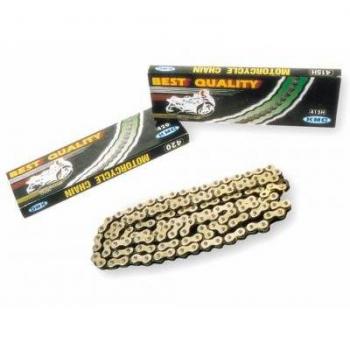 KMC - Cadena moto dorada/negra KMC 420 x 136 - 3865