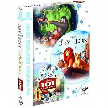 Pack mis primeras aventuras el libro de la selva 101 dalmatas el rey leon dvd