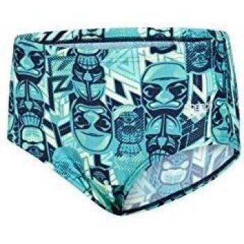 Speedo Tri Bold Allover Ropa Interior, Niños, Navy/Jade/Green Glow, 32