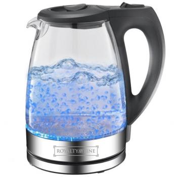 Hervidor Eléctrico de Vidrio 1,7L 2200W Sin Cable con Luz LED Azul