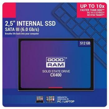 Goodram CX400 2.5 512GB SATA III 3D TLC NAND SSD Gen.2