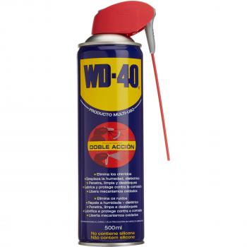 WD-40 Lubricante Multiusos Doble Acción en Spray, 500 ml