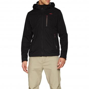 CMP Softshell para Hombre Chaqueta, Hombre, Softshelljacke, Negro