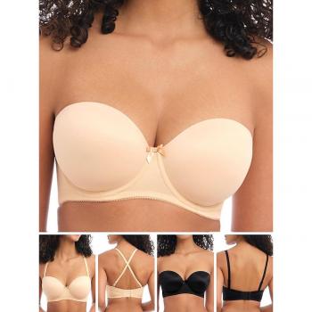 Freya Strapless Moulded Bra - Beige - Size 32FF