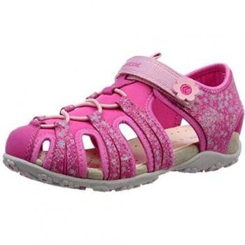 Geox Jr Sandal Roxanne B, Sandalias Punta Cerrada Niñas, Rosa