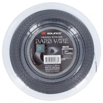 Solinco Barb Wire 17g Black Tennis String Reel (200m)