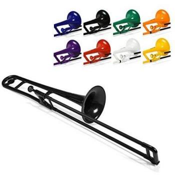 Trombón Tenor Bb pBone de Plástico Negro con Estuche