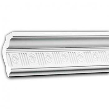 Cornisa Decorativa Profhome 150182 - Moldura de Estuco Clásica Blanca 2 m