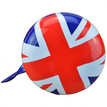 KIDDIMOTO Timbre Grande Campana de Bicicleta 80mm - Bandera de Reino Unido