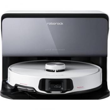 Roborock S8 MaxV Ultra - Robot Aspirador y Fregador Blanco con Estación de Autovaciado y Conexión de Agua, 10000 Pa