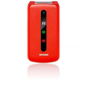 Teléfono Celular Brondi President Dual SIM Rojo 3 1.3 MpX Radio FM Bluetooth