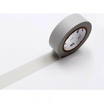 MT Masking Tape MTPASGRAY - Rollo de cinta adhesiva de 10 metros y 15 mm de ancho, color pastel gris