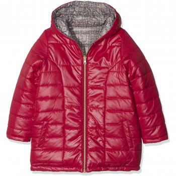 boboli Reversible Technical Fabric Parka For Girl, Abrigo para Niñas, Naranja