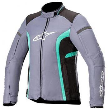 Chaqueta Textil de Motocicleta Alpinestars Stella T-Kira V2 Impermeable para Damas - Negro Gris
