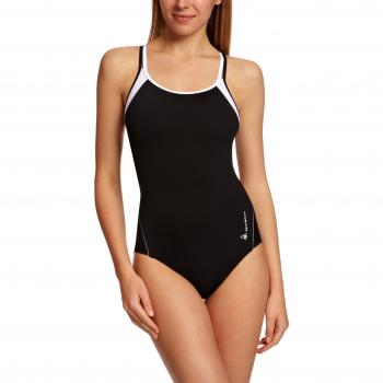 Aqua Sphere  - Traje de una pieza para competición de mujer, color negro / blanco, talla UK: Size 30