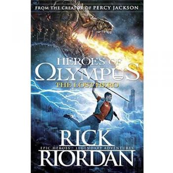 Heroes of Olympus: The Lost Hero - Libro de ficción juvenil, autor Rick Riordan, primer libro de la serie Heroes of Olympus, novela de fantasía mitológica, 528 páginas, tapa blanda