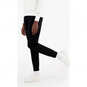 Pantalón Largo Deportivo Champion Rib Cuff Mujer Negro