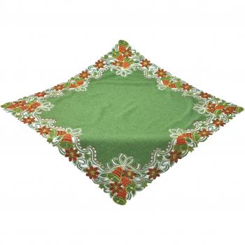 85 x 85 cm cuadrado Bellanda 3119 - poliéster mantel Navidad, 85 x 85 cm, verde