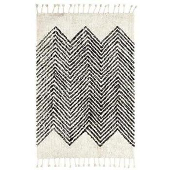 Alfombra Bereber con Flecos - Flecha - Blanco Hueso - 120 x 160 cm
