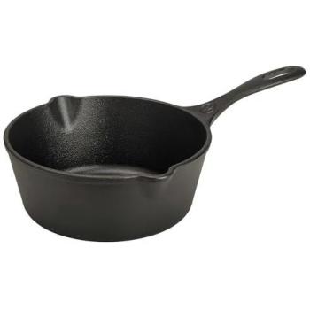 Sartén Honda de Hierro Fundido Esmaltado Inducción 20cm - Apta para Fuego, Barbacoa y Horno, Libre de Tóxicos (PTFE/PFOA)