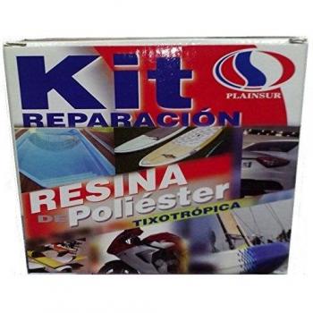 Plainsur - Kit De Reparacion Resina De Poliester Mas Fibra De Vidrio