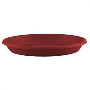 Plato para Maceta Redondo de Polipropileno Rojo Oscuro Ø 35 cm