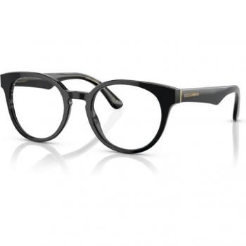 Dolce & Gabbana DG3361 Stylish Vista Sunglasses, Round, Black/Gray, Unisex, Size: ONE SIZE